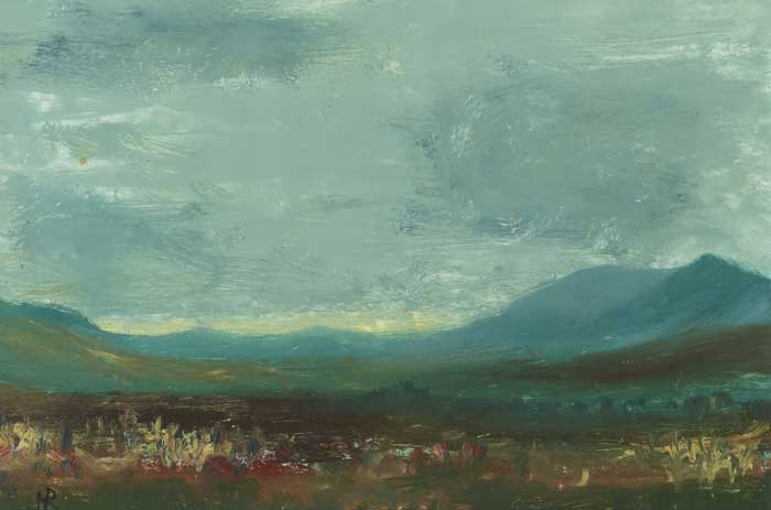 BOGLANDS AND MOUNTAINS, COUNTY MAYO, 2001 by Harry Reid HRUA (1935-2016) at Whyte's Auctions