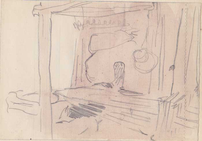INTERIOR WITH LOOM by Jack Butler Yeats RHA (1871-1957) at Whyte's Auctions