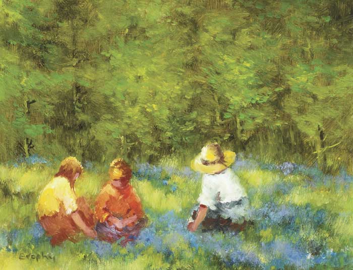 THE BLUEBELL WOOD by Elizabeth Brophy (1926-2020) at Whyte's Auctions
