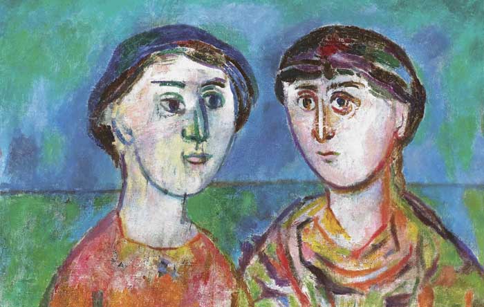 DOUBLE PORTRAIT by Stella Steyn sold for 800 at Whyte's Auctions