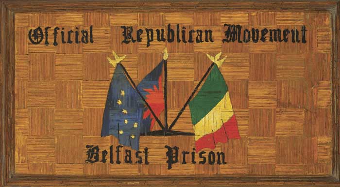 1970s "Official Republican Movement Belfast Prison" plaque at Whyte's Auctions