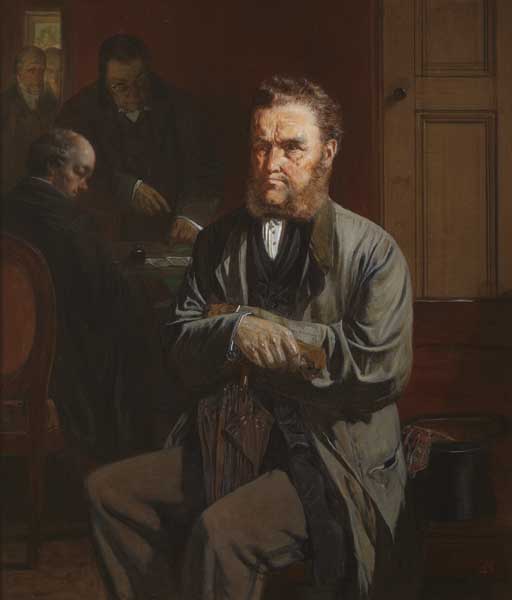 "AN OBSTINATE JURYMAN:- HE NEVER MET WITH ELEVEN MORE OBSTINATE MEN" by Erskine Nicol ARA RSA (1825-1904) at Whyte's Auctions