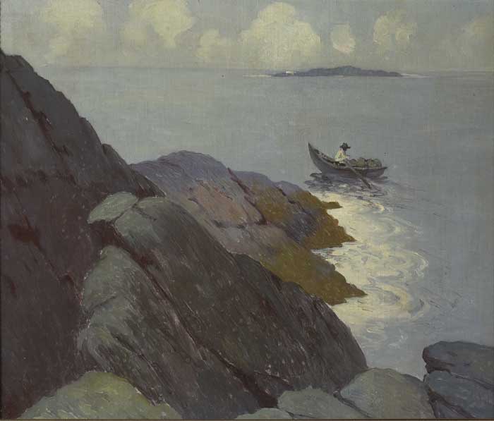 FISHERMAN IN A CURRACH, 1911-1913 by Paul Henry RHA (1876-1958) at Whyte's Auctions