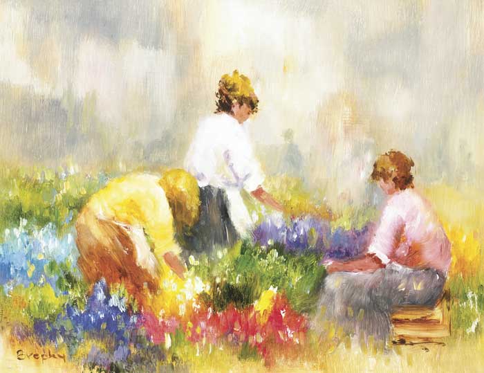 THE FLOWER DISPLAY by Elizabeth Brophy sold for 1,400 at Whyte's Auctions