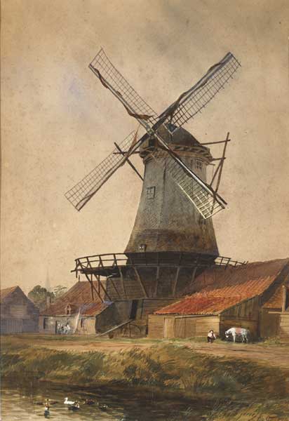 WINDMILL by Anthony Carey Stannus (1830-1919) at Whyte's Auctions