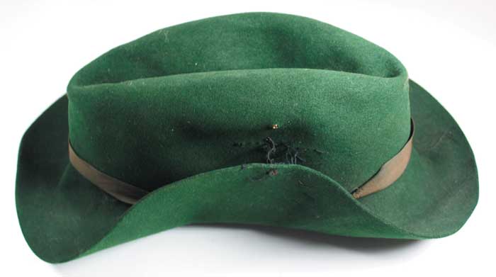 1916: Irish Citizen Army green felt Cronje hat at Whyte's Auctions