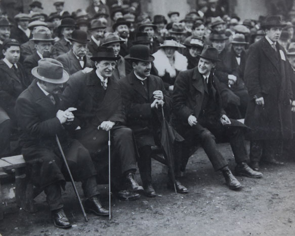 1919: Michael Collins and Eamon De Valera at Croke Park press photograph at Whyte's Auctions