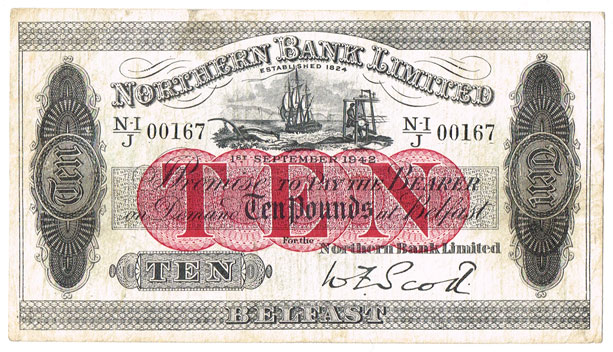 Northern Ireland notes 1933-42 at Whyte's Auctions