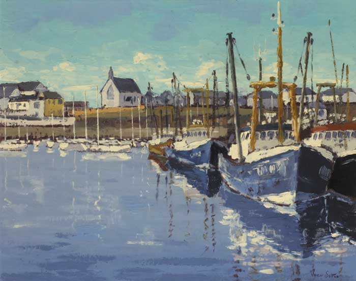 KILMORE QUAY HARBOUR AND MARINA by Ivan Sutton (b.1944) at Whyte's Auctions