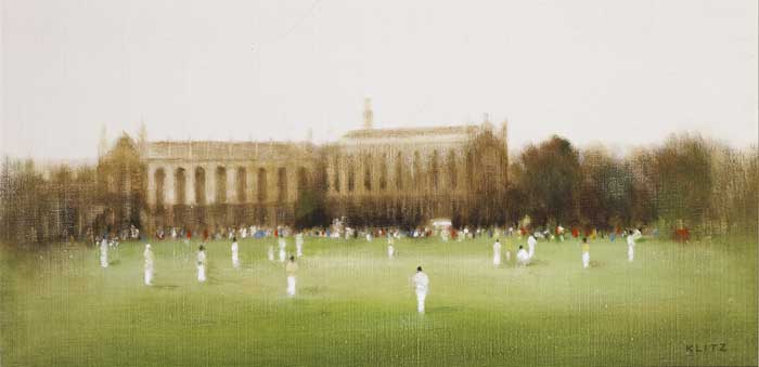 CRICKET AT CHELTENHAM, c.1981 by Anthony Robert Klitz (1917-2000) at Whyte's Auctions