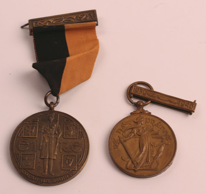 1919-21 War of Independence Service Medal, also 1939-46 Emergency Service Medal (Defence Forces) and others at Whyte's Auctions