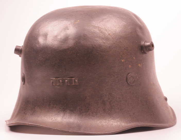 1927 pattern Irish Army Vickers steel helmet 
 at Whyte's Auctions