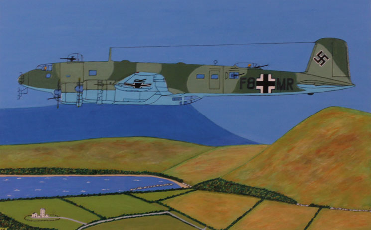 1943 (13 December) Painting of Focke-Wulf Condor which crashed in Tipperary at Whyte's Auctions