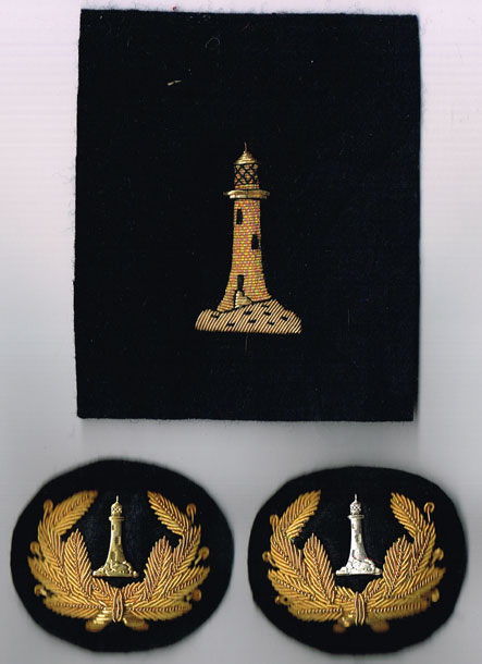 20th Century: Irish lighthouse keepers collection including wire bullion badges at Whyte's Auctions