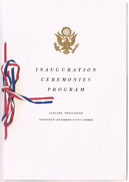 1953 (20 January) General Eisenhower and Richard Nixon presidential inauguration invitation & programme at Whyte's Auctions