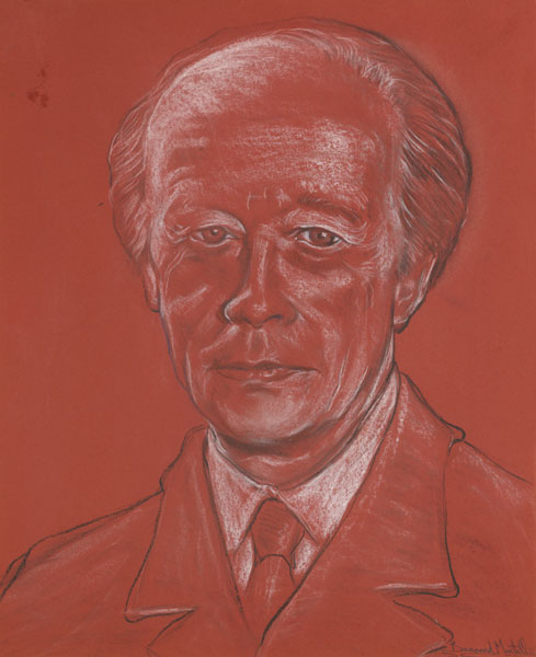 1974. Portrait of President Erskine Childers(1905-1974) by Bernard Mortell ATCH at Whyte's Auctions