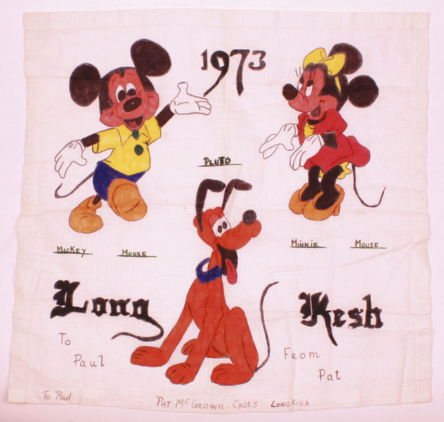 1973: Long Kesh prisoner art handkerchiefs including an example by Pat (Beg) McGeown at Whyte's Auctions
