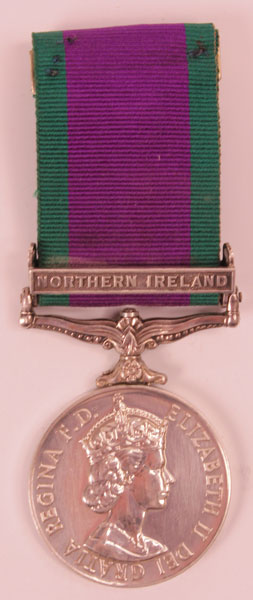 1962 General Service Medal Northern Ireland to Private W. G. Laverty Ulster Defence Regiment at Whyte's Auctions