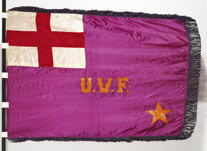 1970s Long Kesh UVF flag made by Gusty Spence and other prisoners at Whyte's Auctions
