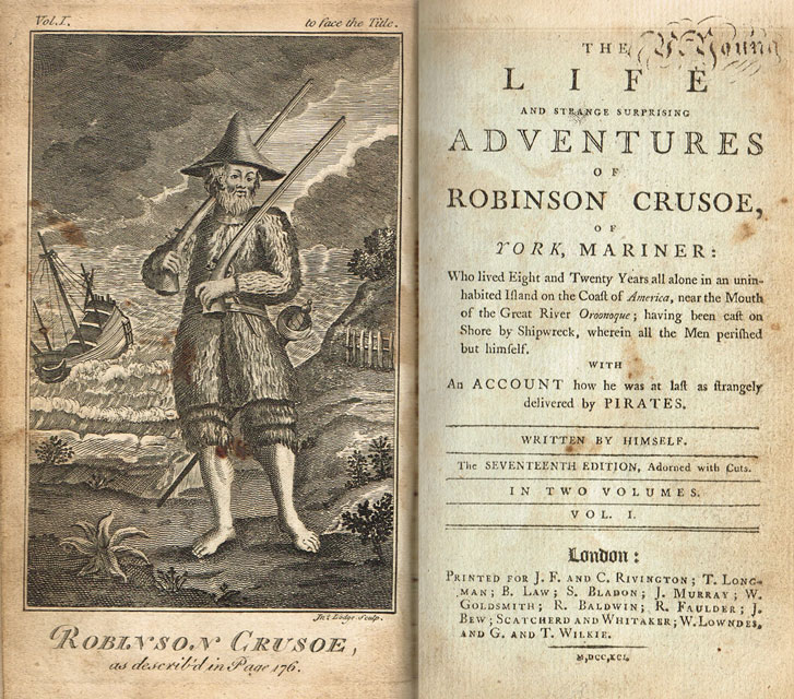 1791: The Life and Strange Surprising Adventures of Robinson Crusoe... at Whyte's Auctions