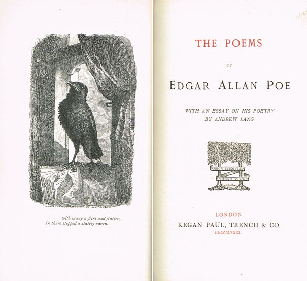 1881: The Poems of Edgar Allen Poe first edition at Whyte's Auctions