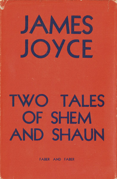 James Joyce, Two Tales of Shem and Shaun signed first edition at Whyte's Auctions
