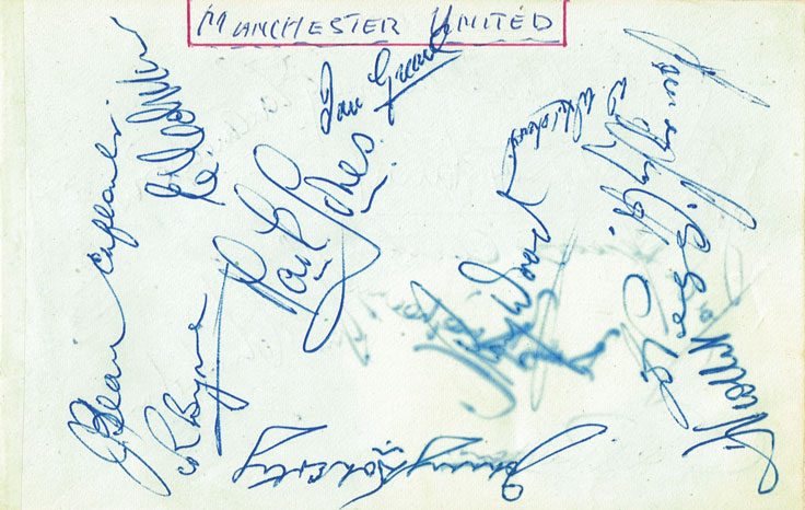 Soccer: 1958 Manchester United 'Busby Babes' autographs at Whyte's Auctions