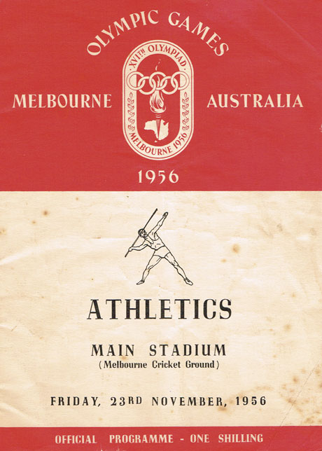 1956 Olympics: Melbourne collection including Ronnie Delaney memorabilia at Whyte's Auctions
