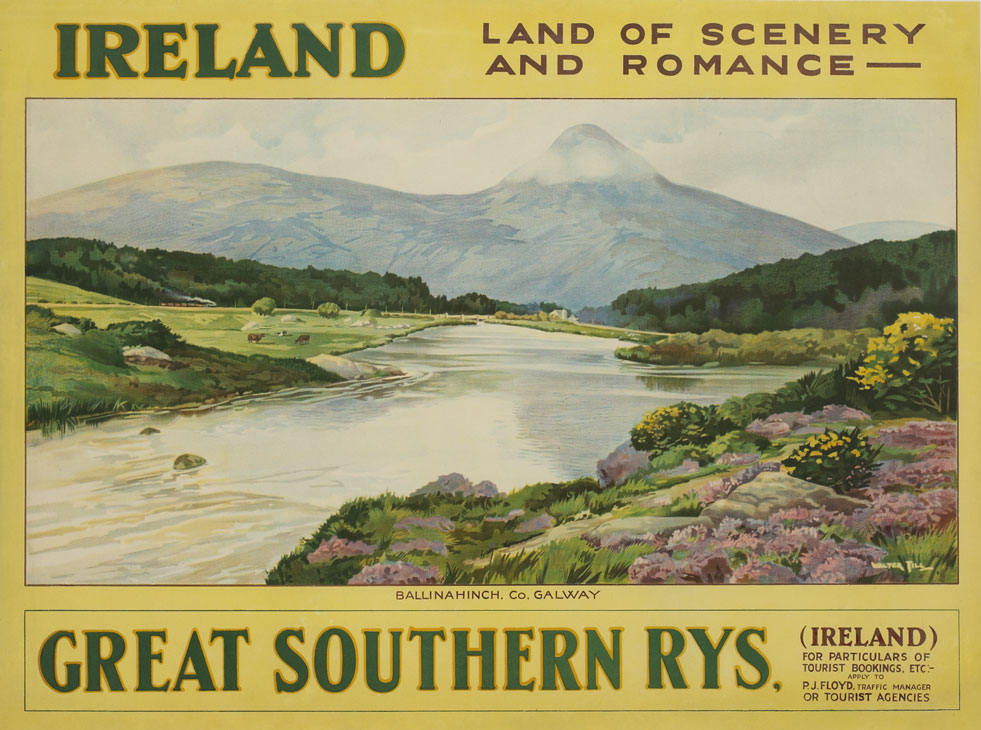 1920s: Great Southern Railways, Ballinahinch, Galway poster at Whyte's Auctions