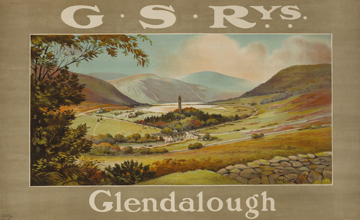 1920s: Great Southern Railways, Glendalough poster at Whyte's Auctions