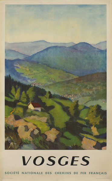 1946: 'Vosges' SNCF French railway poster at Whyte's Auctions