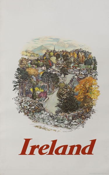 1950s: Aer Lingus Enniskerry Wicklow poster at Whyte's Auctions