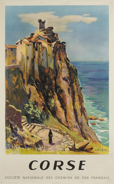 1955: 'Corse' SNCF French railway poster at Whyte's Auctions