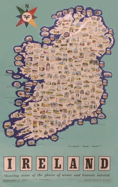 circa 1960: Irish Tourist Board posters including Blarney Castle at Whyte's Auctions