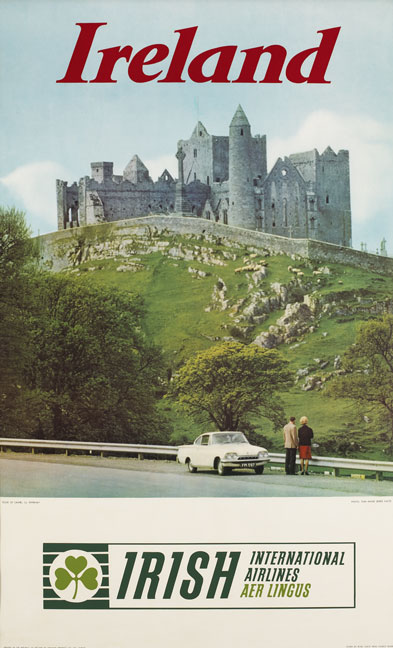 1970s: Aer Lingus Irish International Airlines Rock of Cashel poster 
 at Whyte's Auctions