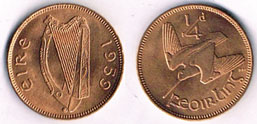 Farthing, 1959. Part of a mint bag. at Whyte's Auctions