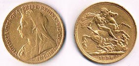 Great Britain. Victoria sovereigns, 1894 and 1896. at Whyte's Auctions