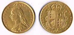 Great Britain. Victoria 'Shield' reverse half sovereign, 1892. at Whyte's Auctions