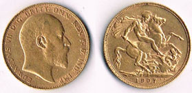 Great Britain. Edward VII gold sovereigns, 1904 and 1907. at Whyte's Auctions
