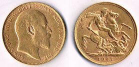 Great Britain. Edward VII gold sovereign, 1907. at Whyte's Auctions