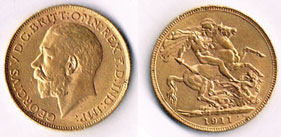 Great Britain. George V gold sovereigns, 1911, 1913 and 1918. at Whyte's Auctions