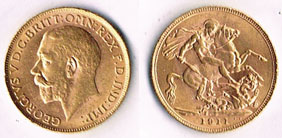 Great Britain. George V gold sovereign, 1911. at Whyte's Auctions