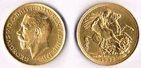 Great Britain. George V gold sovereigns 1914, 1915 and 1916. A nice trio. at Whyte's Auctions