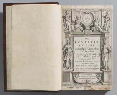 LESSIUS ( Leonardus ), S.J. De iustitia et iure  libri quatuor. Editio tertia at Whyte's Auctions