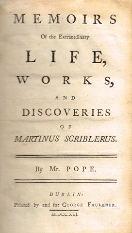 POPE ( Alexander ). Memoirs of the extraordinary life, works at Whyte's Auctions