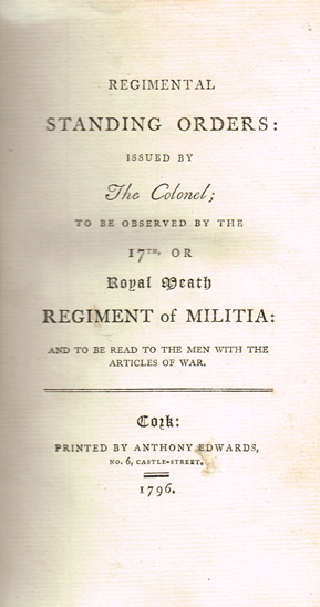 ROYAL MEATH MILITIA at Whyte's Auctions