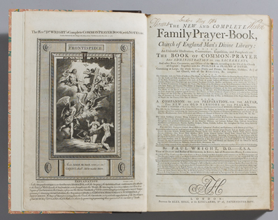 WRIGHT ( Paul ). The new and complete family prayer-book, or Church of England Man's Divine Library : an universal illustration at Whyte's Auctions