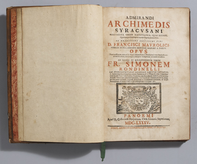 ARCHIMEDES. Monumenta omnia mathematica, quae extant at Whyte's Auctions
