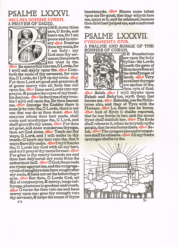 ESSEX HOUSE PRESS. The Psalter or Psalmes of David from the Bible of Archbishop Cramer.  [colophon : edited from the Cranmer Bible of M at Whyte's Auctions