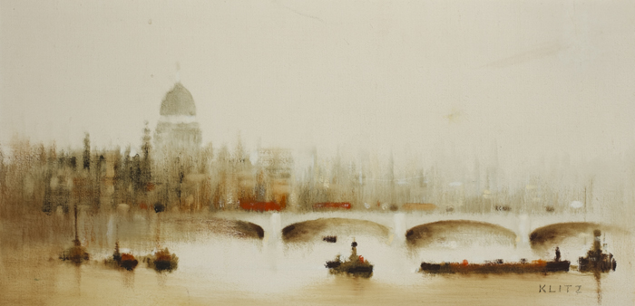 LONDON BRIDGE AND SAINT PAUL'S by Anthony Robert Klitz sold for 400 at Whyte's Auctions